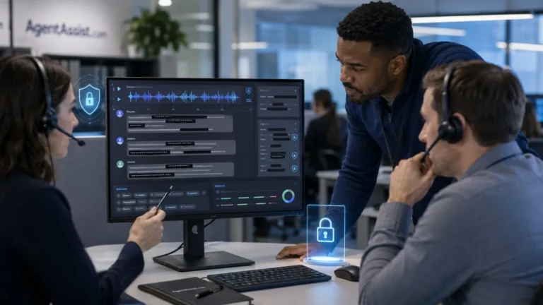 Call center conversation analytics supporting PII redaction and customer data protection