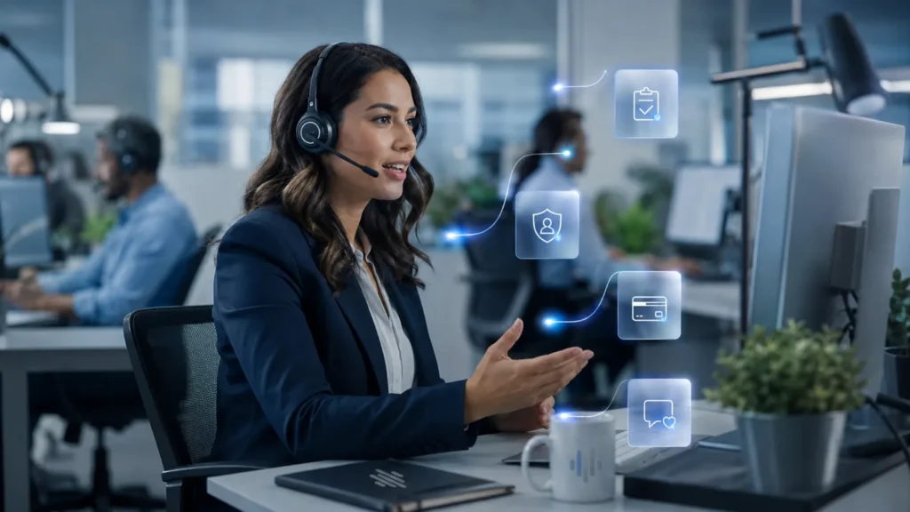 Contact center agent using real-time assist guided by customer intent analytics